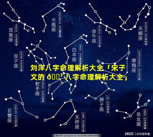 刘洋八字命理解析大全「宋子文的 🌳 八字命理解析大全」